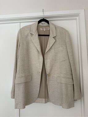 Free People Women's Linen Blazer Jacket